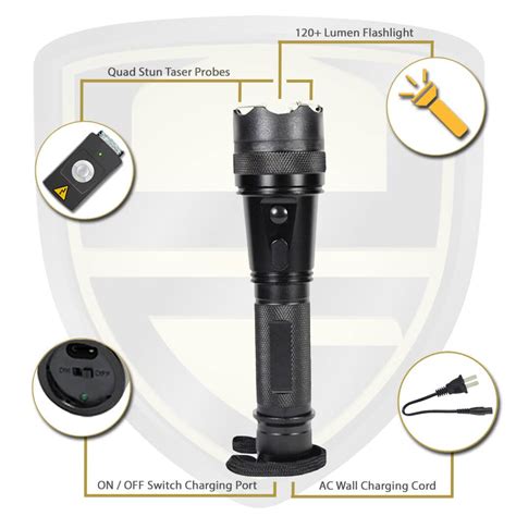 rechargeable flashlight with taser combo.